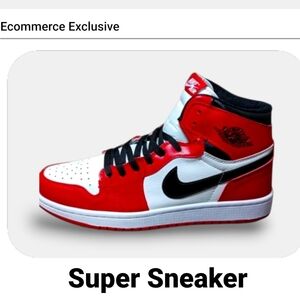 New Air Jordan 1 Leather Sneakers